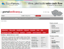 Tablet Screenshot of portalsedlcany.cz